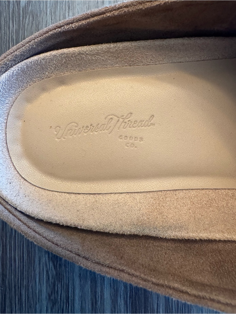 Universal Thread Women’s Tan Suede Slip-On Mules - Picture 3 of 8